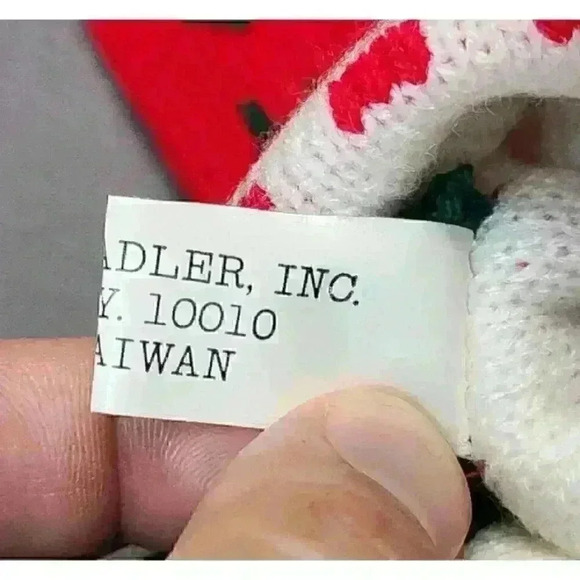 Kurt S. Adler Vintage 1983 Grandma "Hi Granny" Red Knit Christmas Stocking 20" - Picture 5 of 5